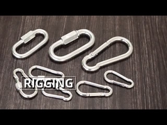 ঘূর্ণনশীল চোখের রিং হ্যাং সংযোগকারী ডাবল শেষ ঘূর্ণনশীল চোখ থেকে চোখের হুক 16 * 16