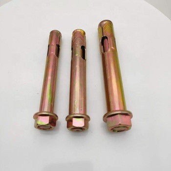 হাতা অ্যাঙ্কর বোল্ট ফাস্টেনার কার্বন ইস্পাত M6-M24 হলুদ