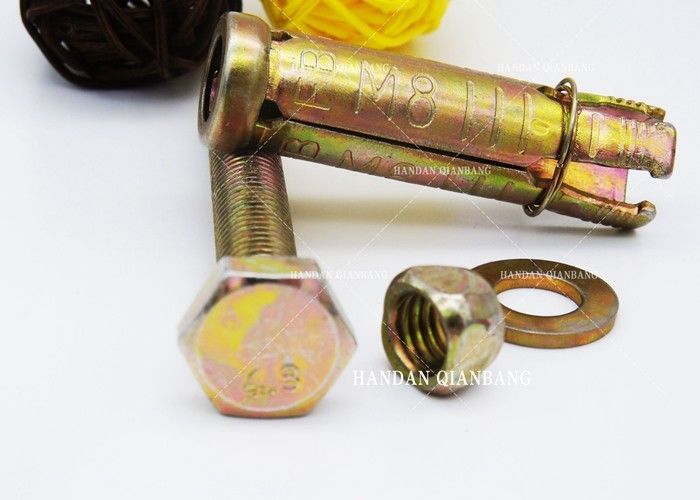 M6-M20 4PCS কংক্রিট জন্য Bolts বিস্তৃত বোল্ট / বাদাম / ধাবক / পাইপ সঙ্গে 4PCS